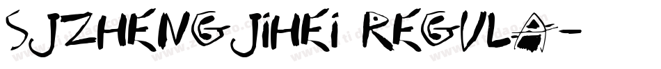 SJzhengjihei Regula字体转换